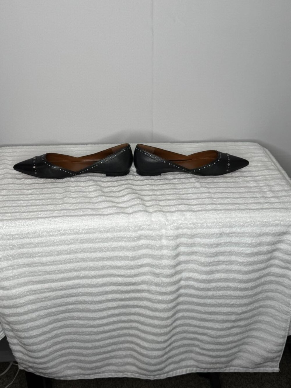 Coach Valintina Flat With Studs - Black - Picture 5 of 9